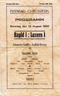 Programm 1922