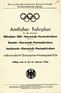 Amtlicher Fahrplan OSW1936