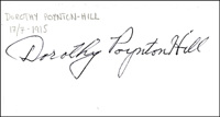 Poynton-Hill, Dorothy