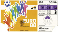 Eintrittskarte EM1988