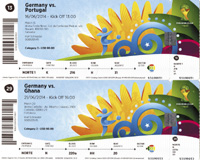 Eintrittskarte WM2014
