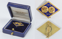 FIFA - Abzeichen Gold ca. 1960